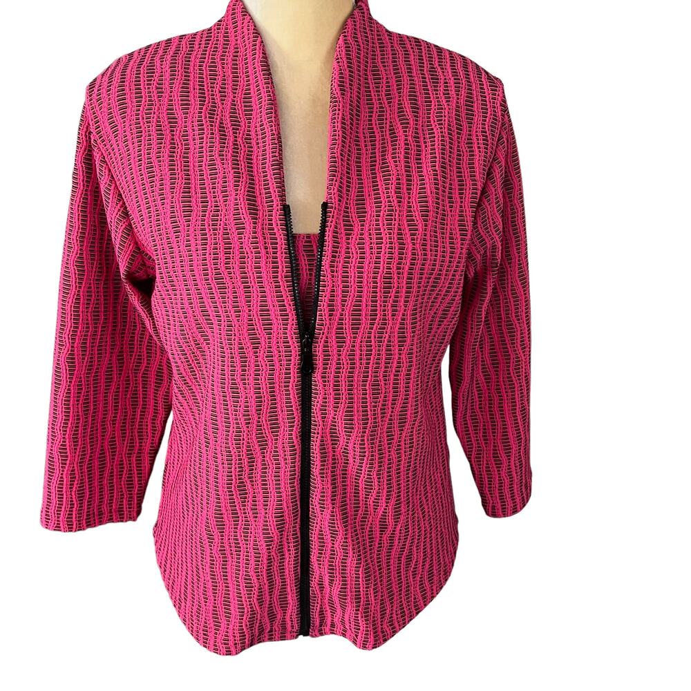 Andria Lieu Collection 2 Piece Pink Jacket Tank Outfit Size Medium